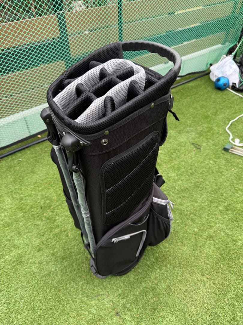 新品 LOVACE 14分割 軽量 キャディ バッグ ゴルフ ブラック
