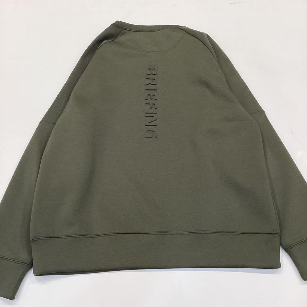 新品　BRIEFING MS WARM LOGO LINE CREWNECK M
