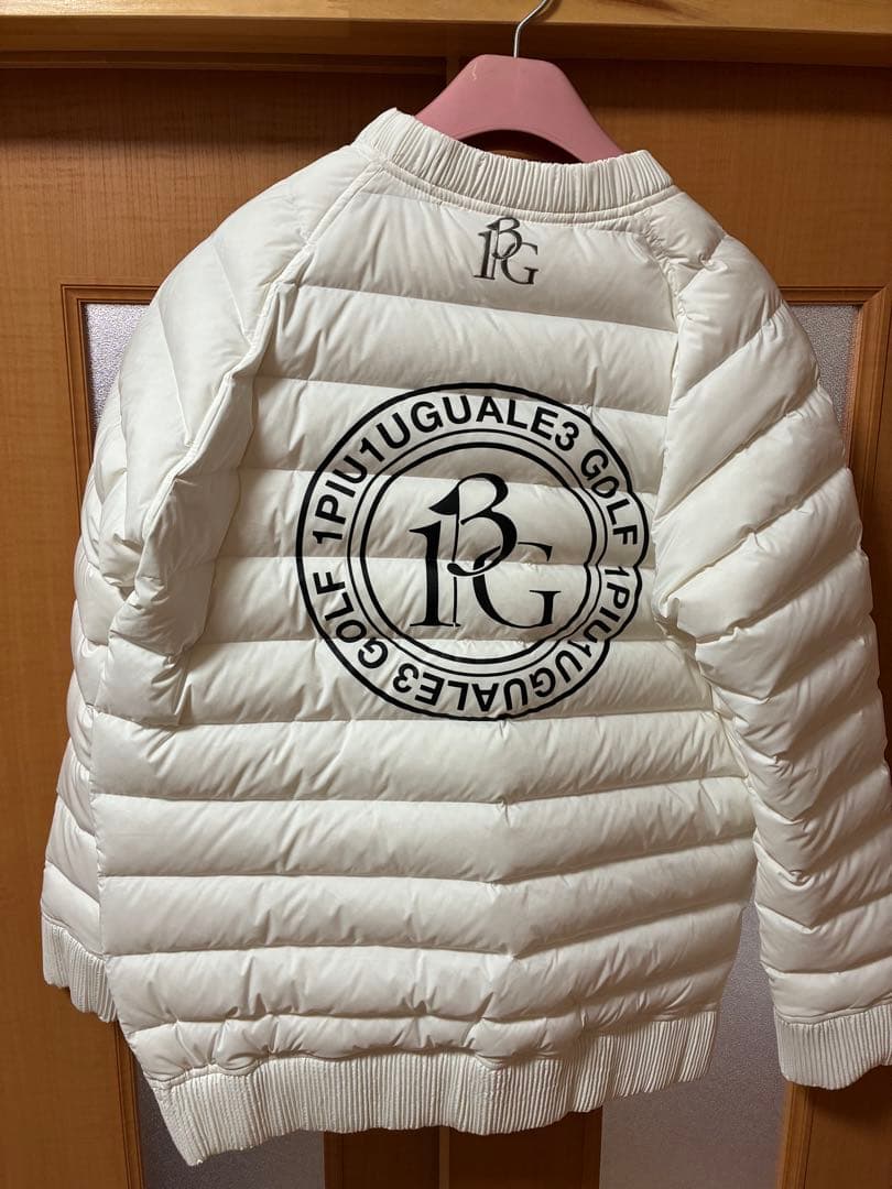 1piu1uguale3 ホワイト ダウンジャケット