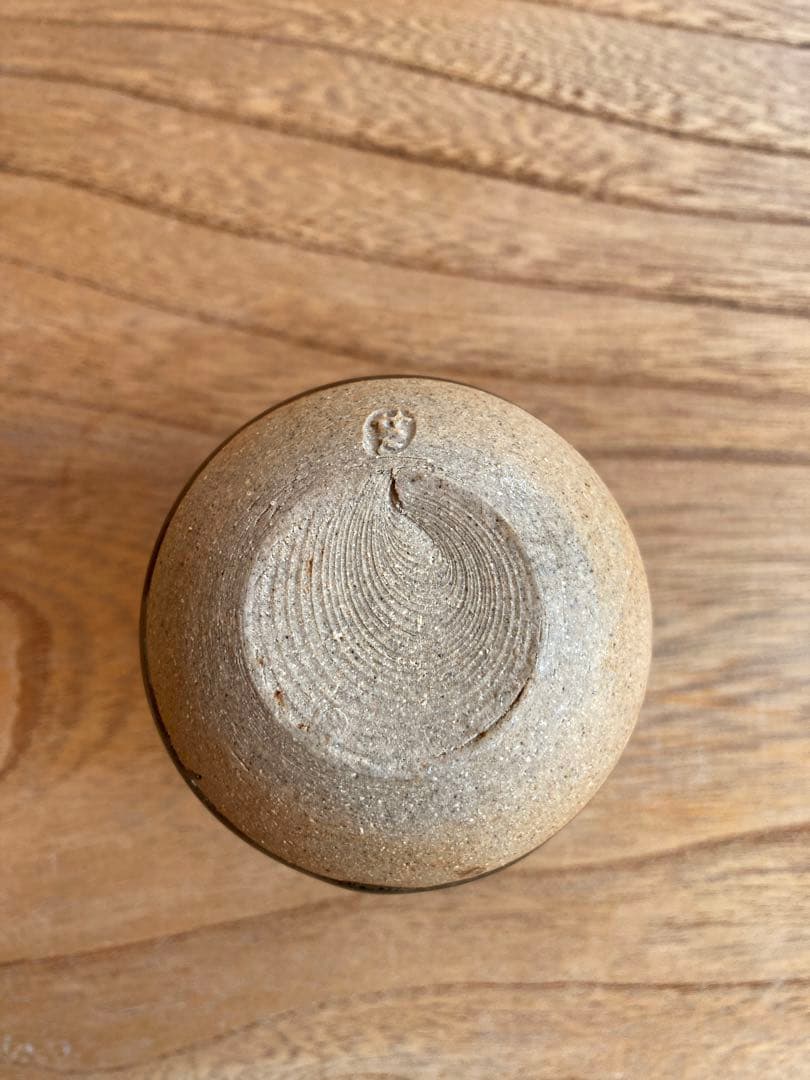 茶入　膳所焼　陽炎園　侘助写　仕覆　共箱　茶道具