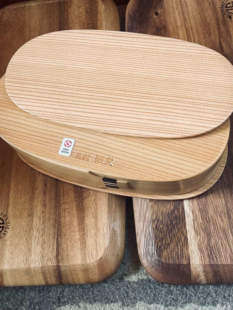 栗久　曲げわっぱ　新品未使用品　元箱有り