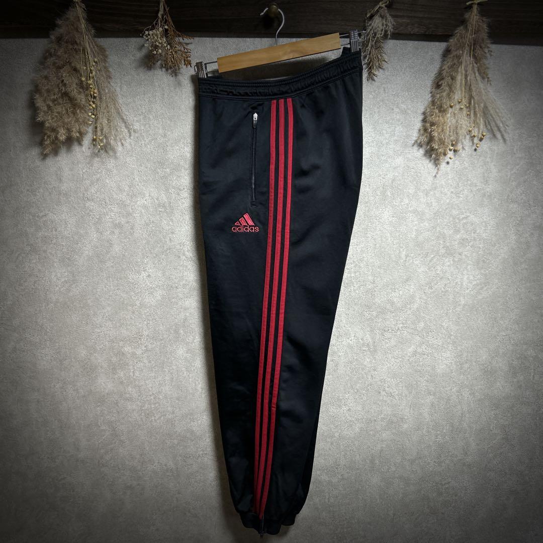 あ*様 セットアップ adidas トラックジャケット ACミラン 赤×黒×白