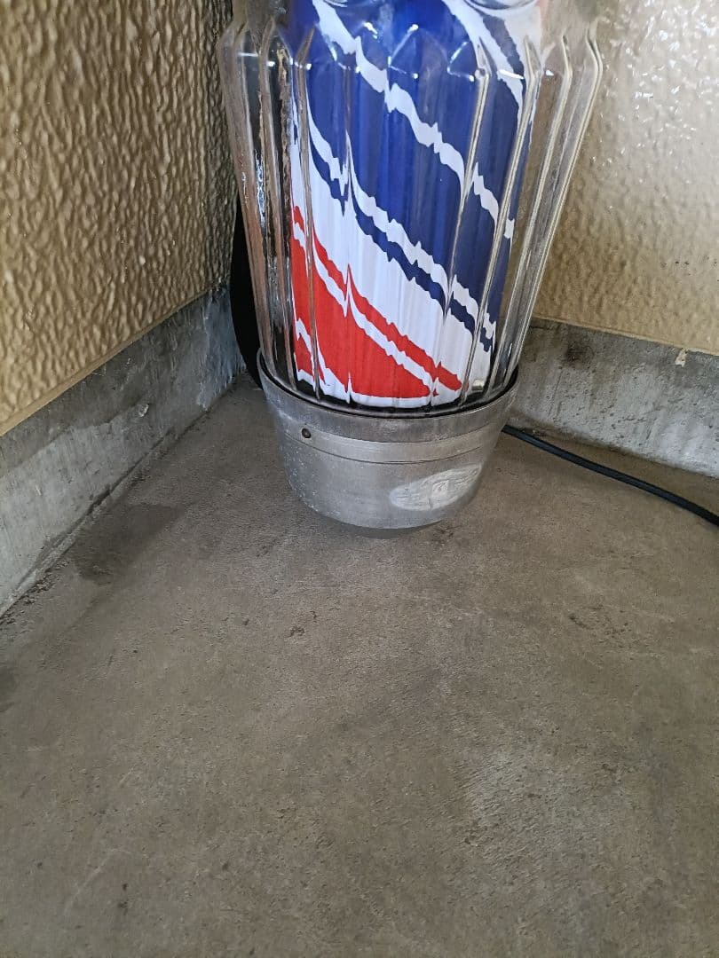 25 サインポール ムーンライトブラケット モーター新品 LED仕様 理容 床屋