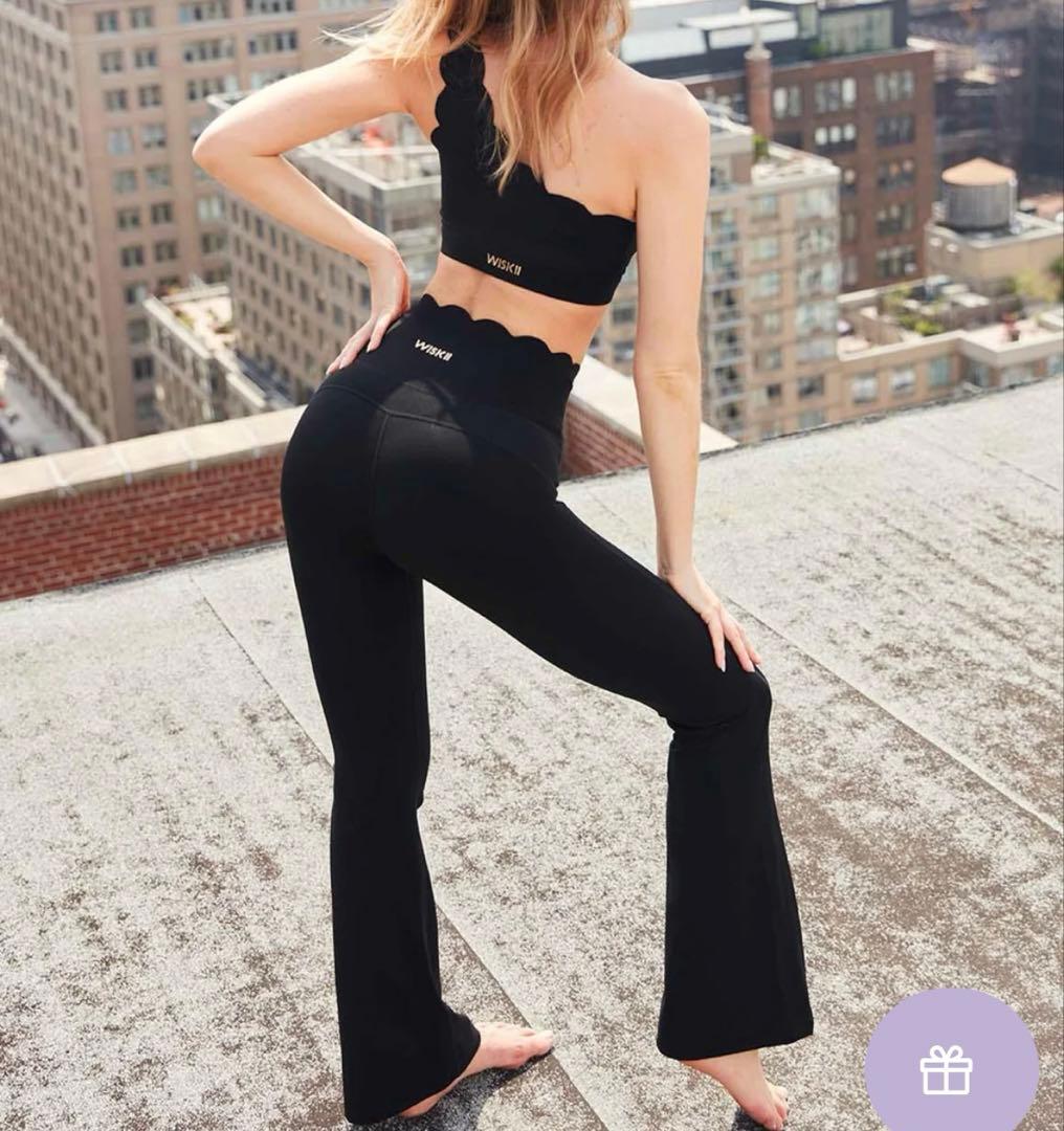 WISKIIハイウエストフレアレギンスS定価¥13983