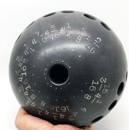 ビンテージ ボウリングボール サイズ測定ボール