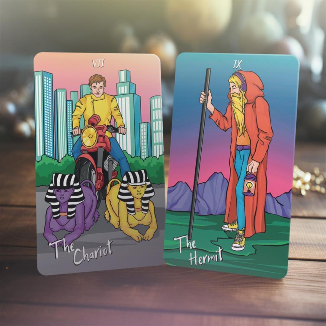 超レア✨海外インディーズデッキ✨鮮やかな色彩のモダンタロットカード