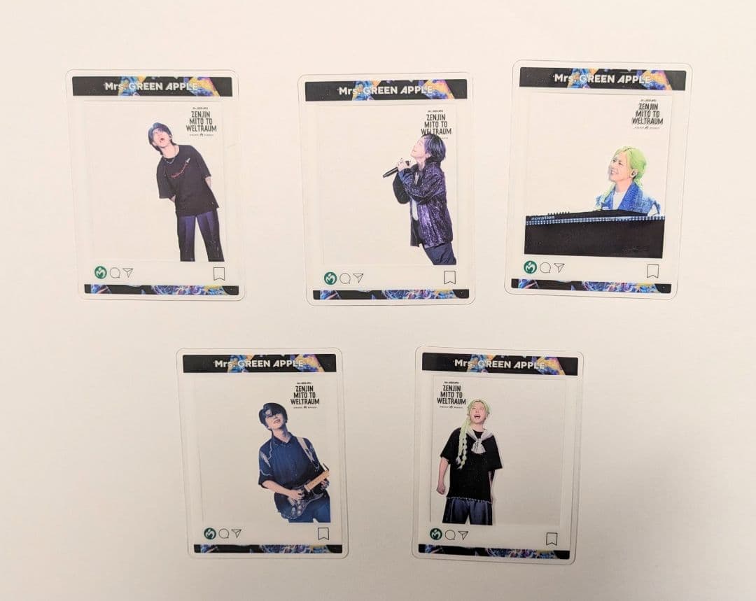 Mr. GREEN APPLE メメルぬいぐるみ＆ゼンジンBOX封入フォトカード