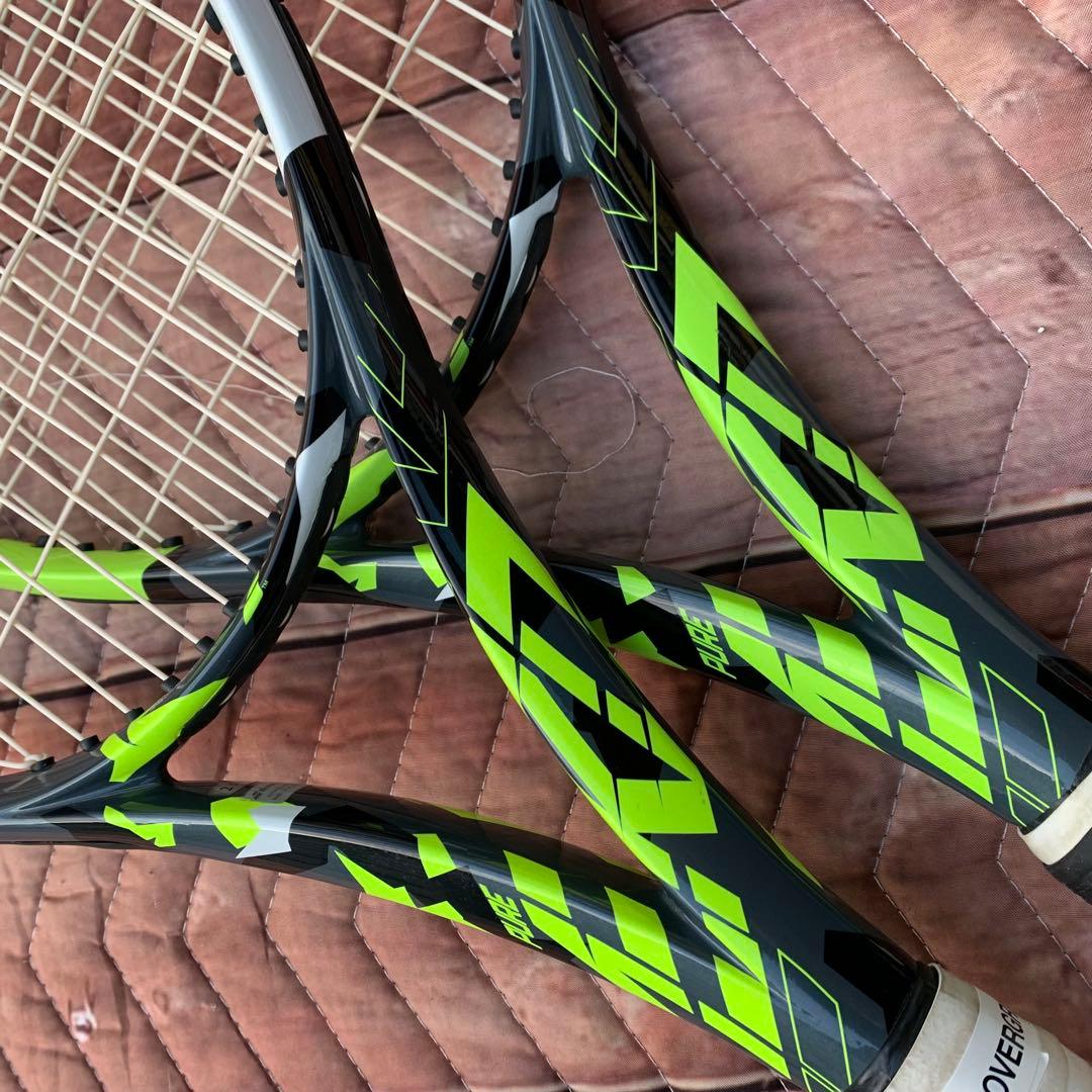 t*1様 Babolat Pure aero 2本セット　バボラ　アエロ　100