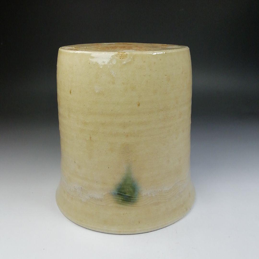 Ｔ６８８　水指　『黄瀬戸　棒ノ先』『加藤芳右衛門 造』　共箱　茶道具