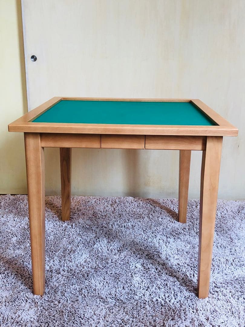 日本製　手打麻雀卓　ホワイトアッシュ材　※スクエアボード無し