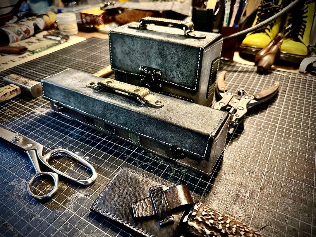 2月SALE品！Pvt.Workshop極CL 本革　デッキケース　ハーフプレマ