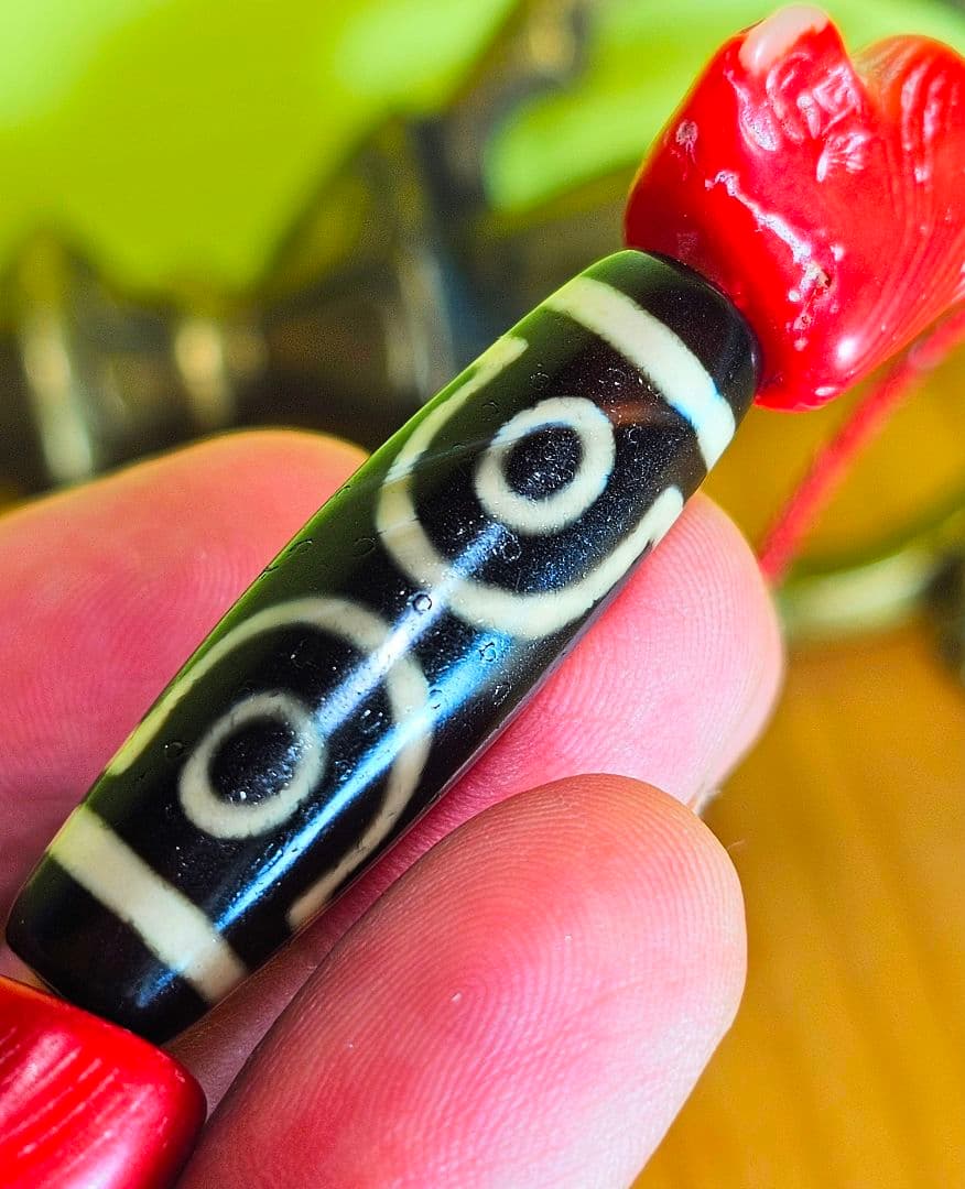 年代不明‼️三眼天珠 ネックレス