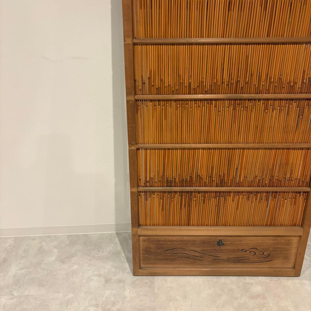 古い建具 1枚 簾戸 すど 葦戸よしど 夏障子 御簾戸 4/4