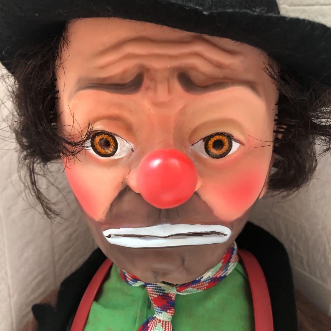 50s Vintage Emmett Kelly Clown Doll箱あり