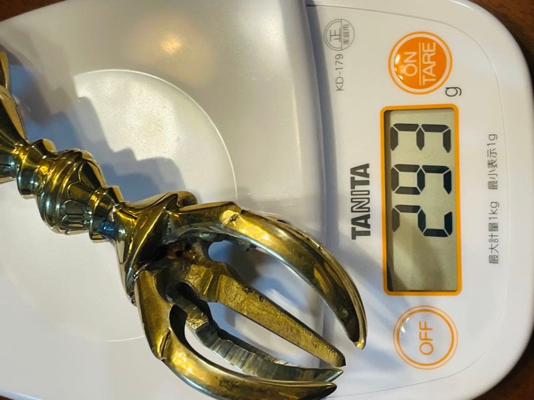 日本式 新品 未使用 送料無料 五鈷杵　バジュラ　ドルジェ　密教法具 16㎝