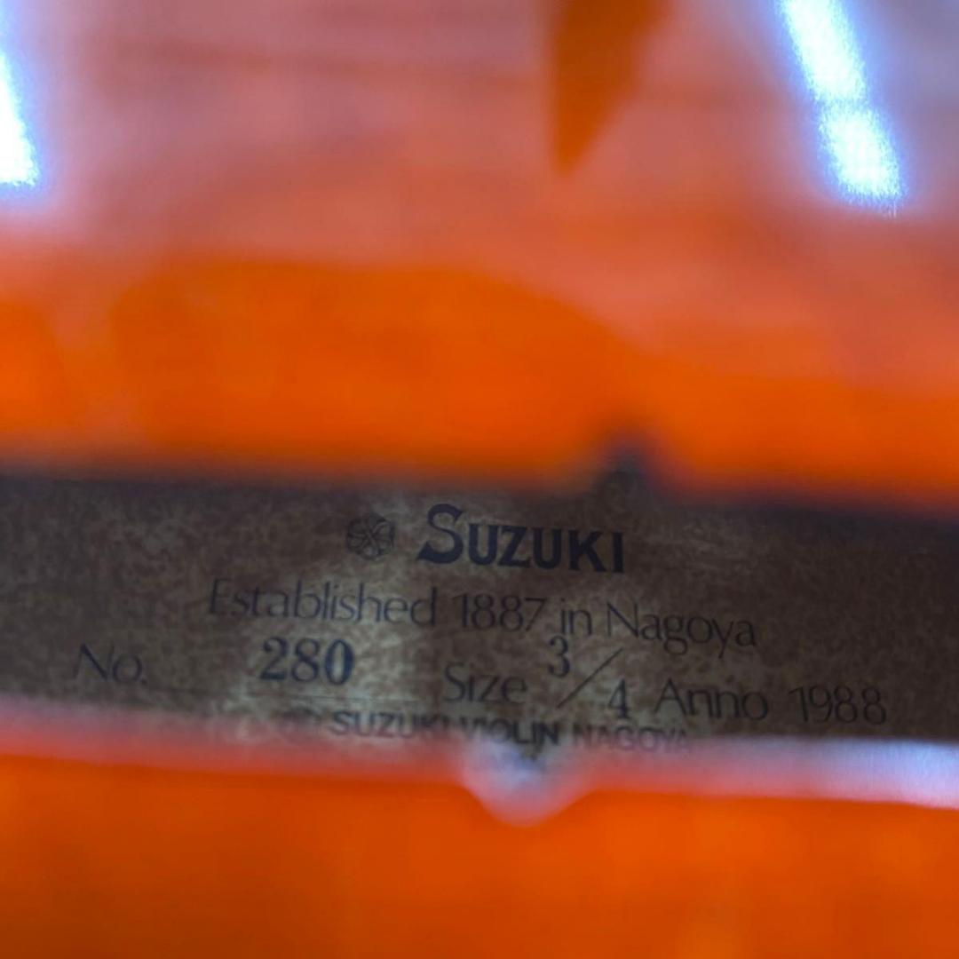 【弦新品】スズキ バイオリン No.280 3/4 1988年製 SUZUKI