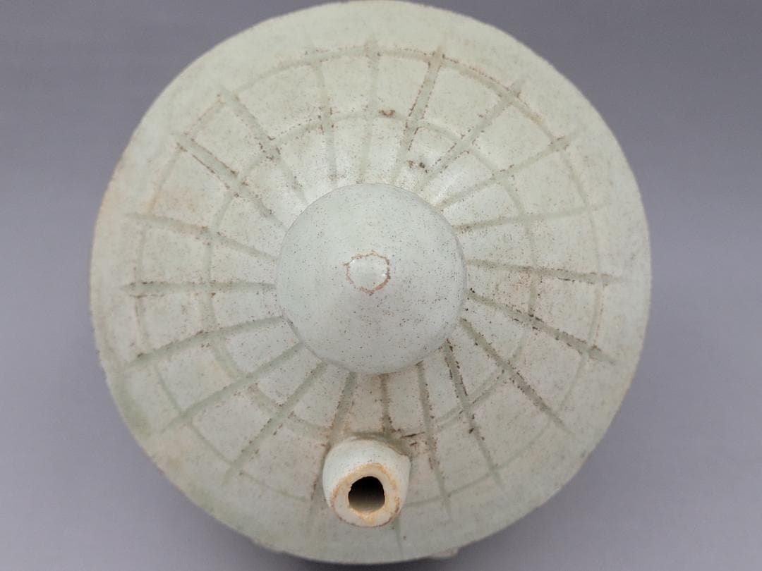 白磁 家型 香炉 油灯 宋元時代 高さ約11.1cm