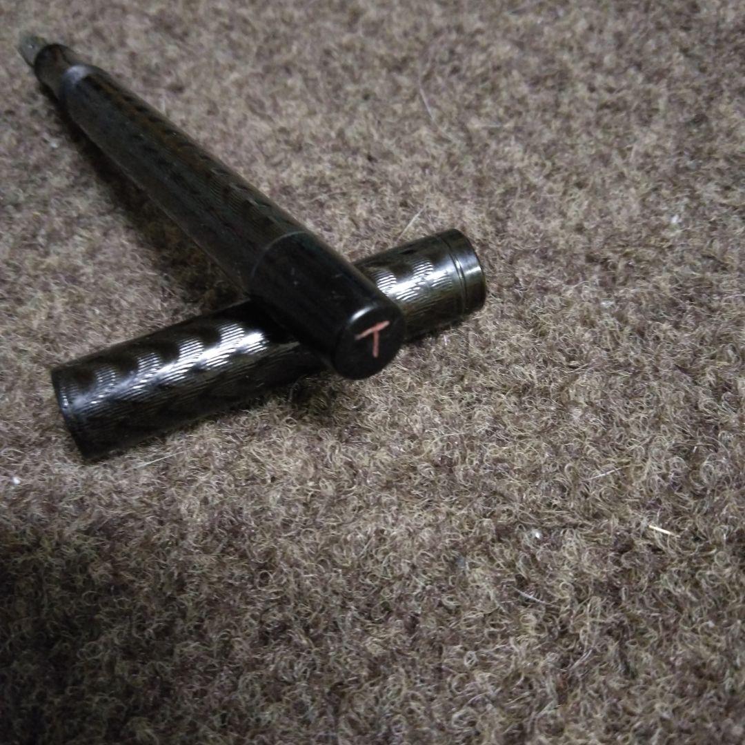 【稀少】四菱万年筆　石商店　インク止め　エボナイト　戦前　昭和初期　当時物