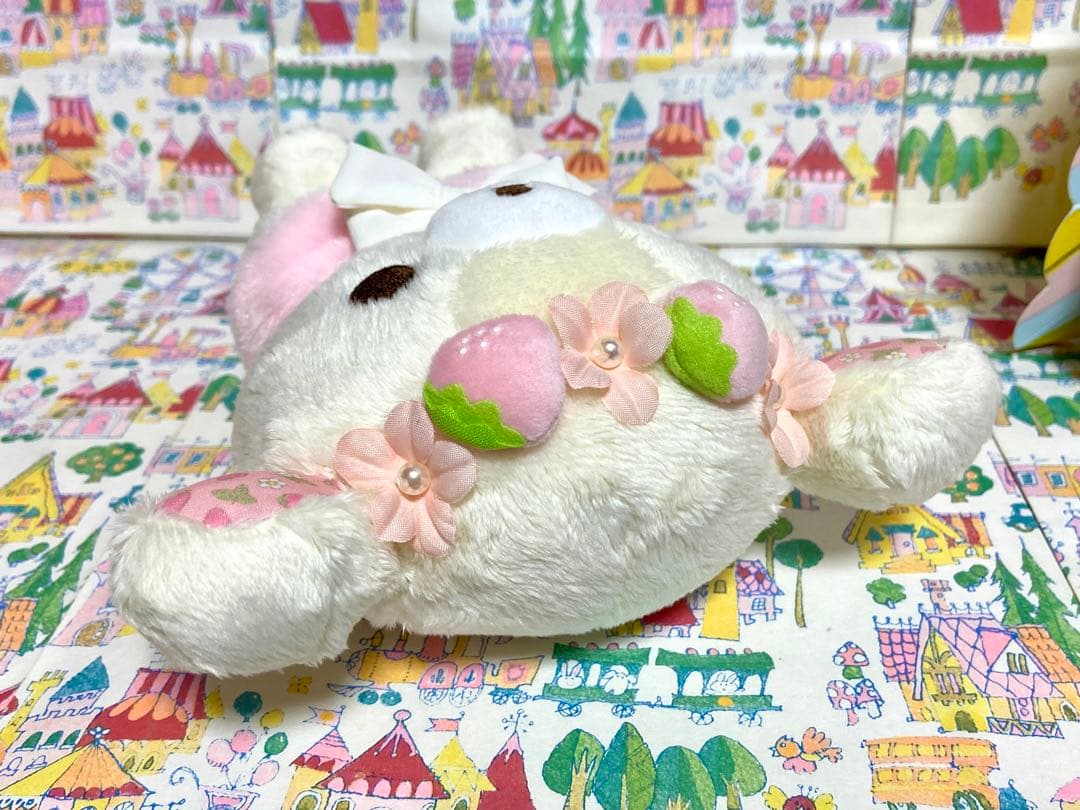 サンエックス コリラックマ 花冠 いちご おすわり ぬいぐるみ