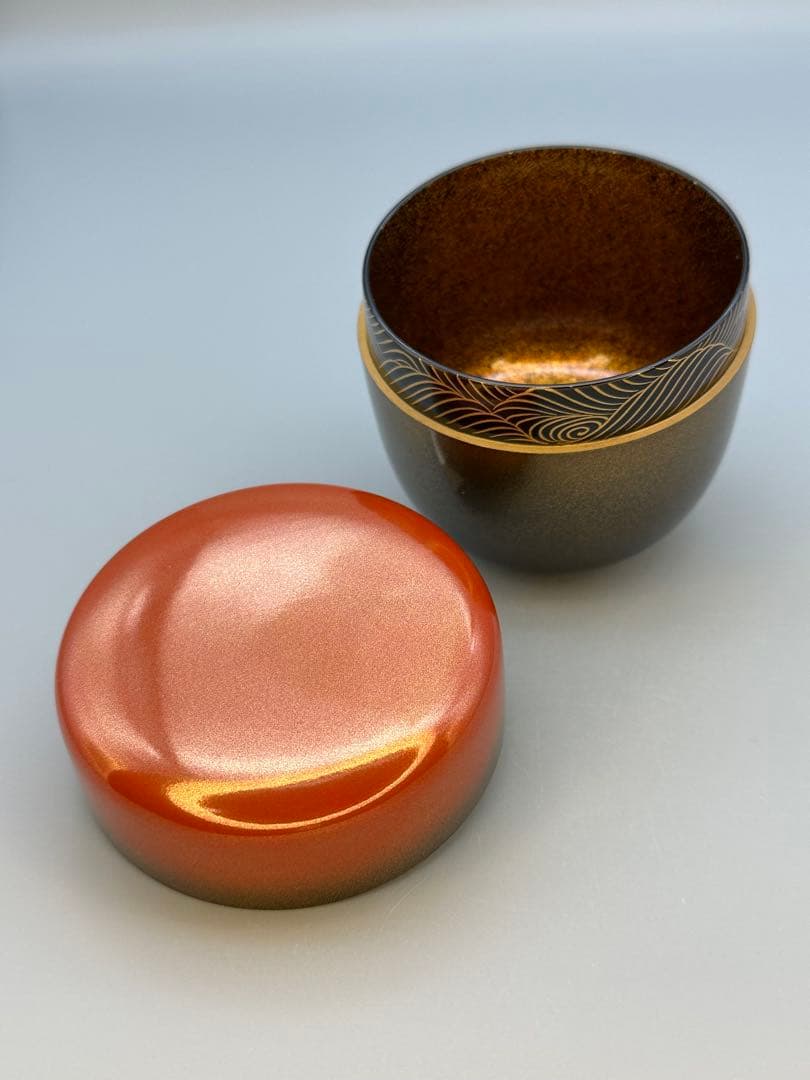 茶道具　棗　荒井正春　曙　内梨地