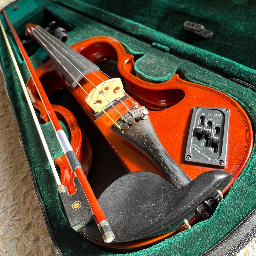 エレキバイオリン　CV-210E 本体　弓　ケース