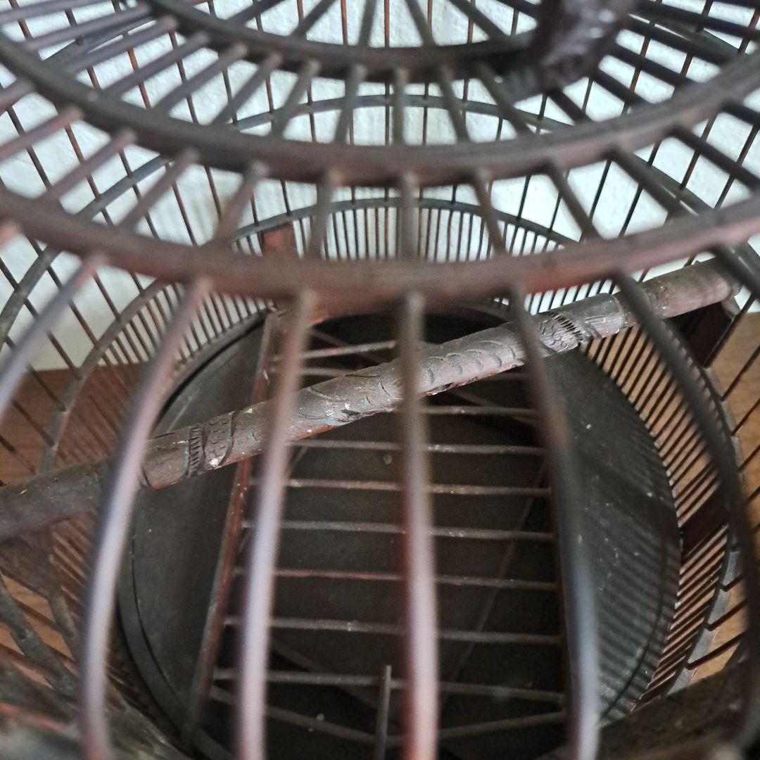 【美品】ヴィンテージ　鳥籠　バードケージ　竹細工　龍と鳳凰