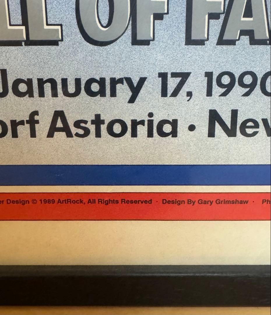 THE WHO Rock & Roll Hall of Fame 1990 額装