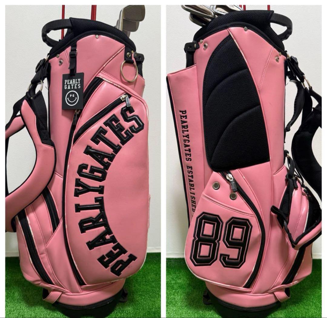 PEARLY GATES ゴルフバッグ 89 ピンク　キャディーバックレディース