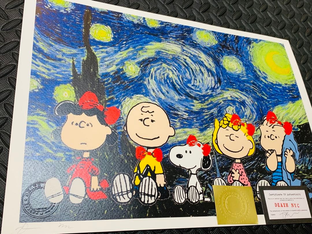 SOLD完売！　世界限定正規品DEATH NYC ポップアート チャーリーブラウ