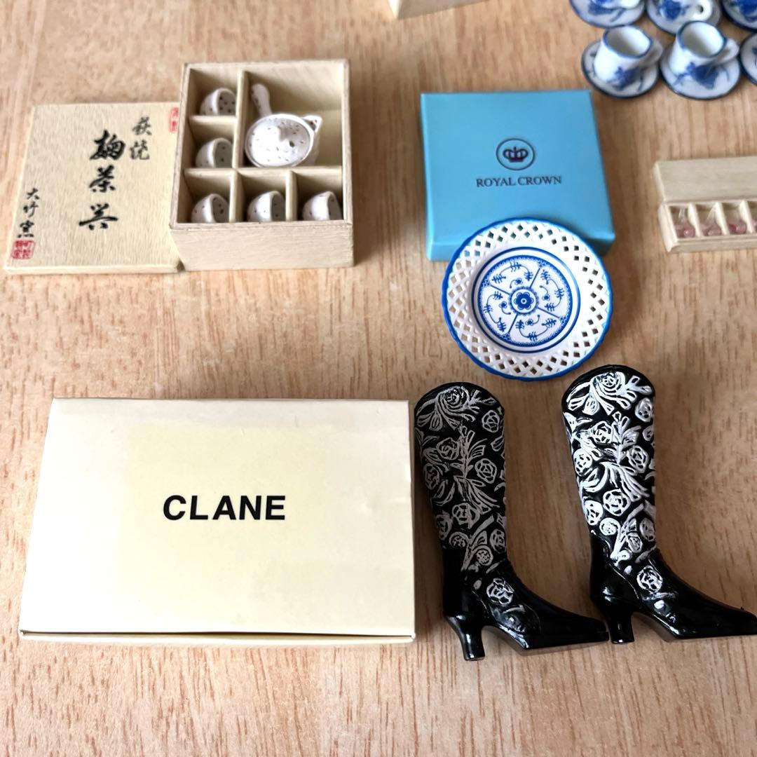 ミニチュア　骨董品　陶器　食器　デパート　レア　貴重　レトロ　リーメント　箸置き