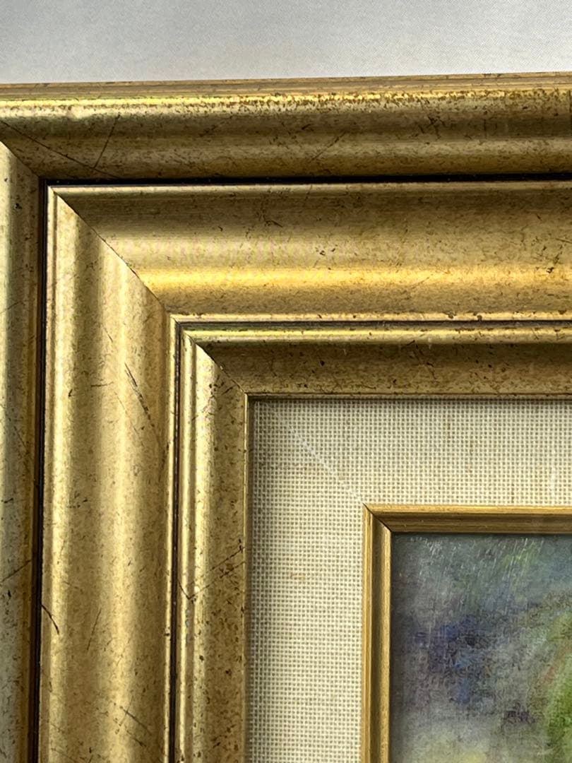 額入り壁掛け ルノワール　長い髪の浴女（油彩複製画）1136