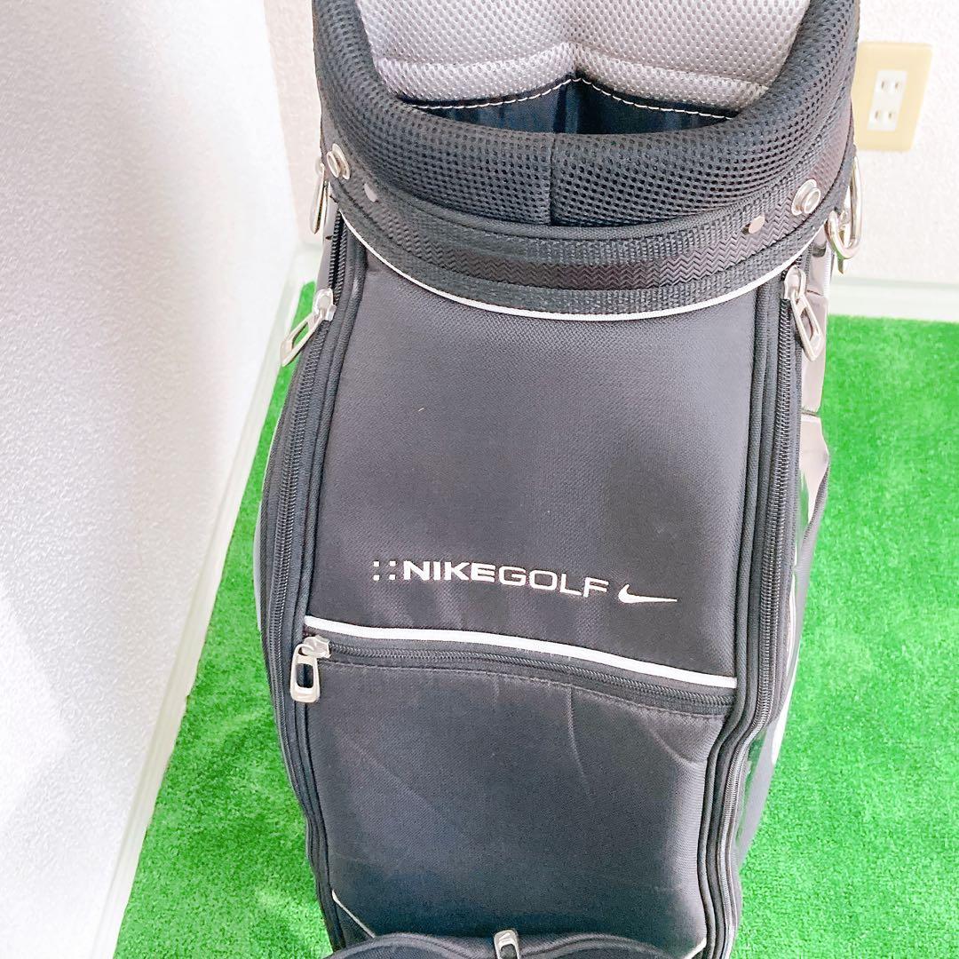 NIKE GOLF キャディバッグ 6口 フード付き 廃盤品 希少 レア BK