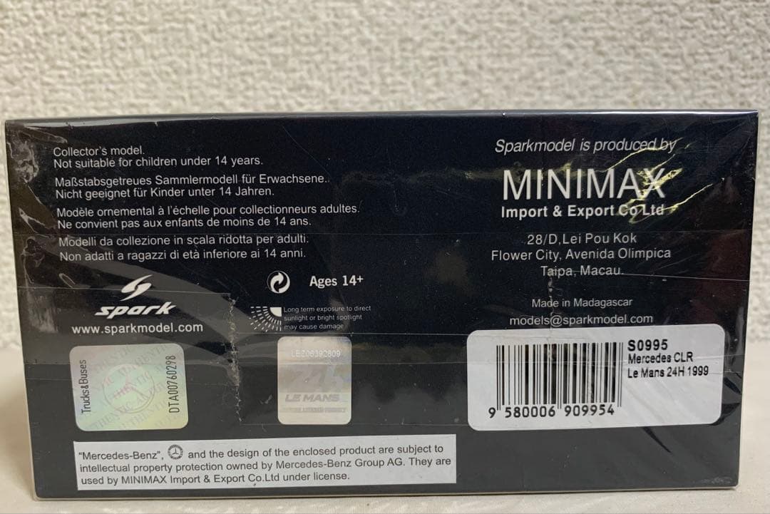 1/43 Mercedes CLR #5 1999年ルマン24時間レース