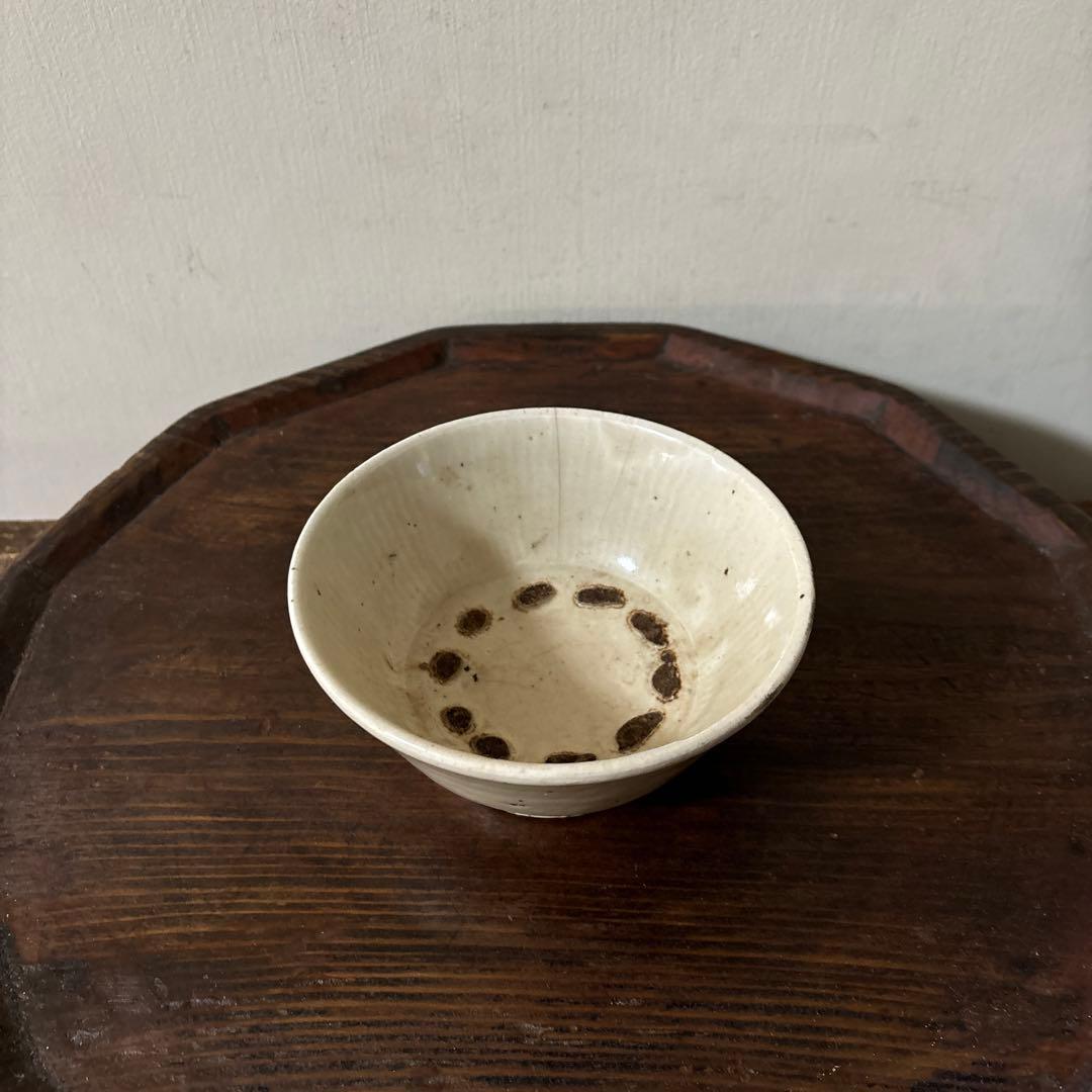 李朝大振り茶碗　鉢　白磁　韓国骨董品.アンティーク.古民芸.立原正秋