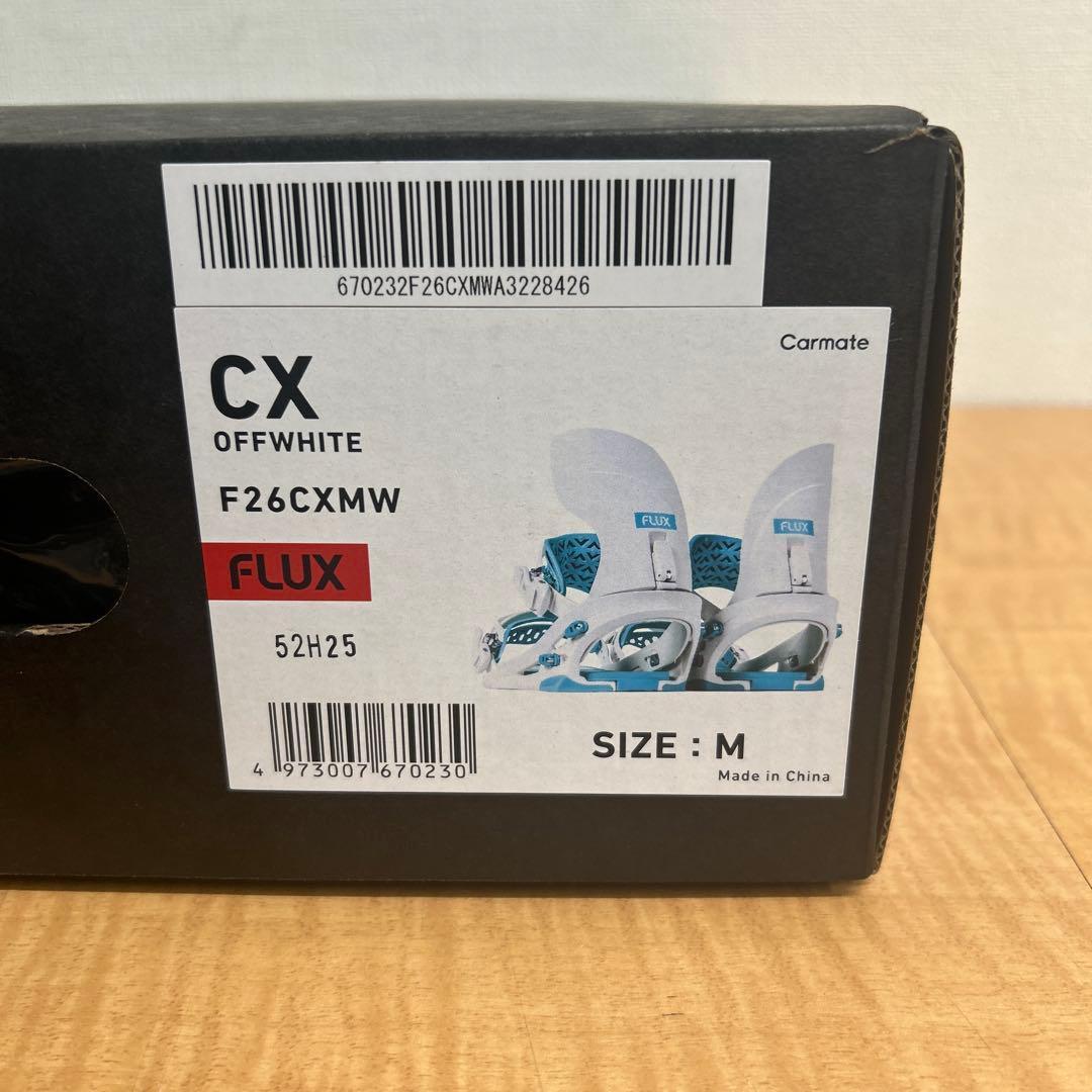 フラックス　25-26 FLUX CX シーエックス WHITE M 新品未使用