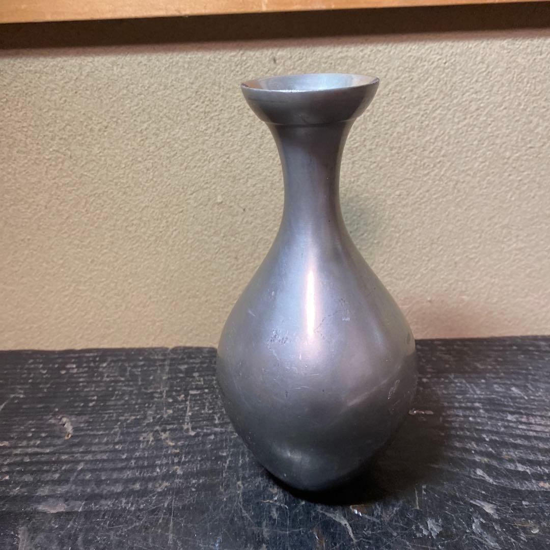 錫徳利D 京錫源製　8cm16.5cm 380g