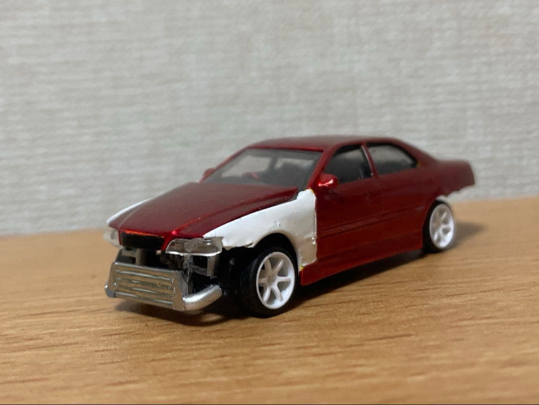 1/64 改 チェイサー ドリ車 ミサイル ミニカー トヨタ 1JZ アオシマ