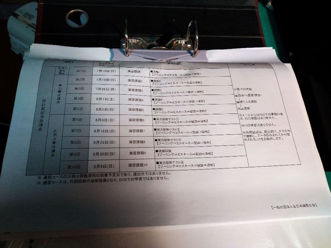 2020年 二級建築士 設計製図受験講座 教材セット 全日本建築士会