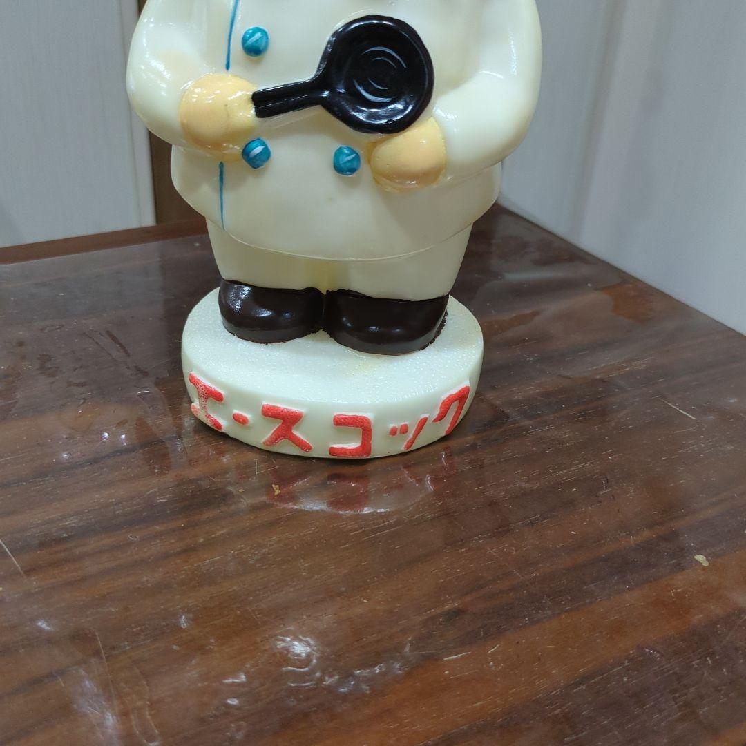 【非売品】エースコック 豚のシェフ フィギュア 約32.5センチ　ソフビ人形