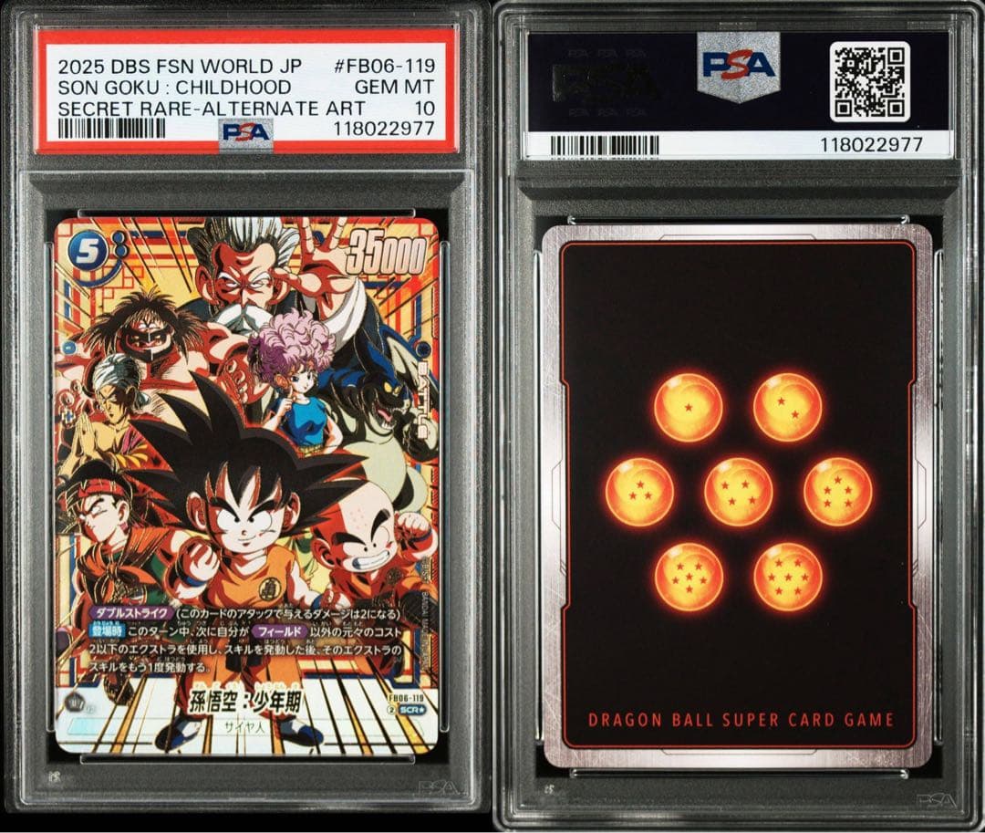 孫悟空 少年期 psa10 fb06-119