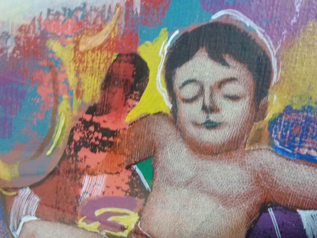 義援　X決算セール　ケセラセラ　パステル画　国友博