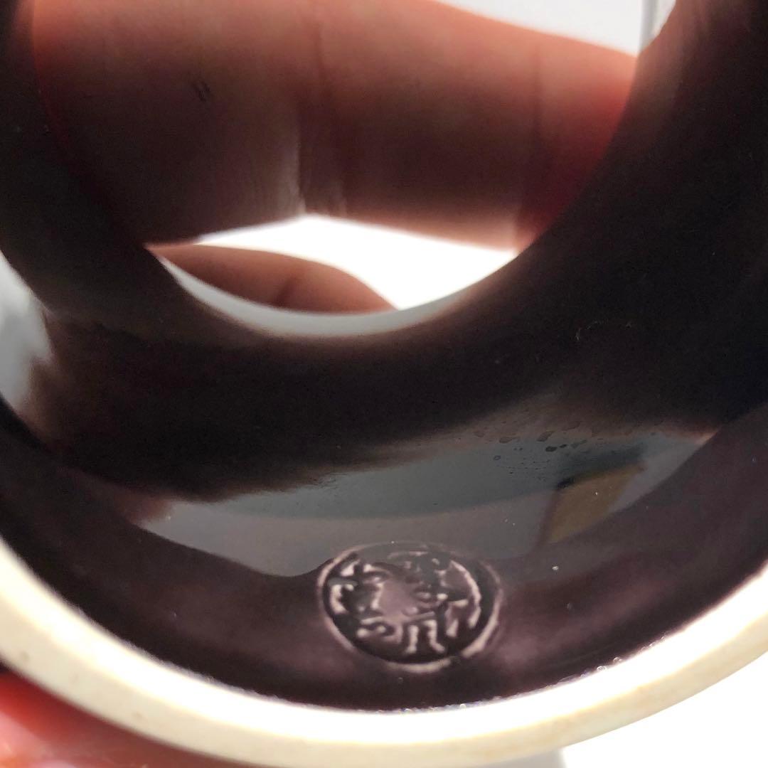 【茶道具】中村翠嵐　翠嵐窯製　紫交趾地紙流皆具