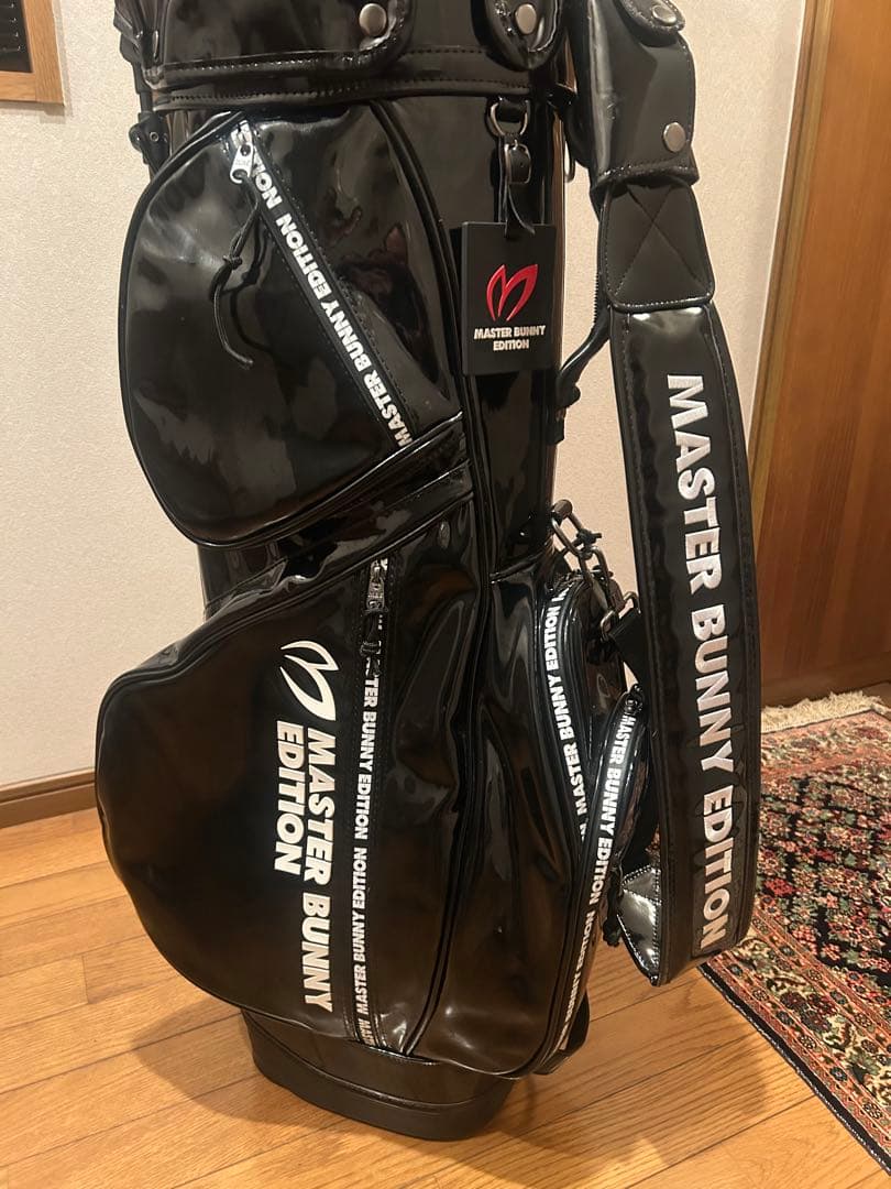 MASTER BUNNY EDITION キャディバッグ ブラックエナメル