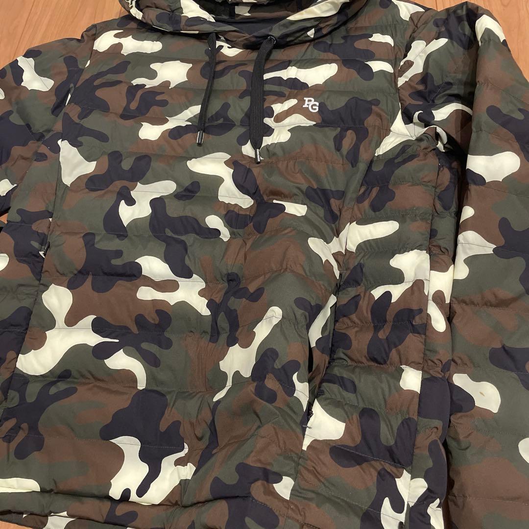 パーリーゲイツ　迷彩ダウンパーカー　サイズ4