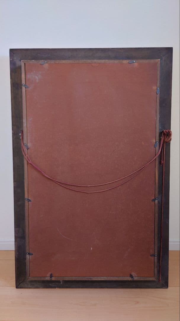 【中古品】マネ「笛を吹く少年」　油彩　複製画額　豪華額装