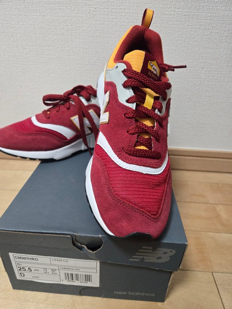 再値下）限定新品ASローマNew Balance CM997HRO 25.5cm