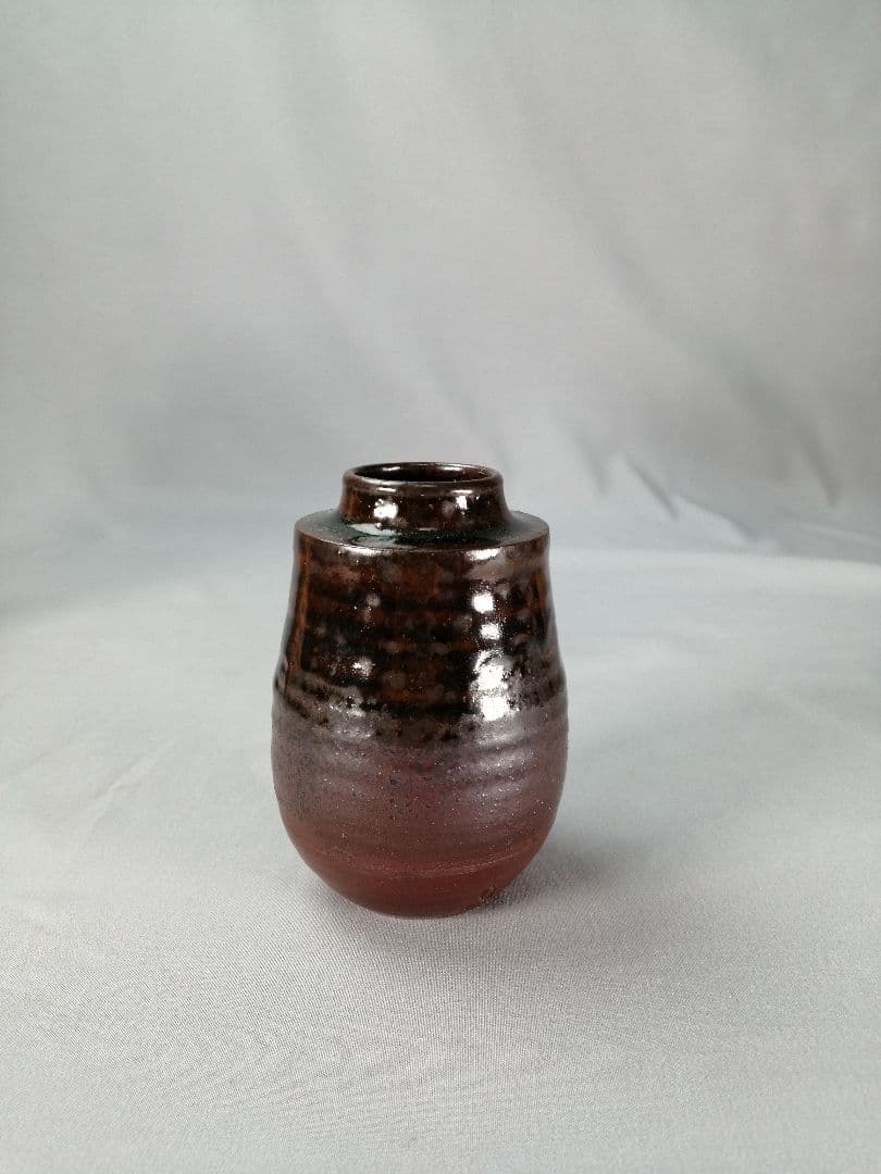 【茶事具】陶谷造　丹波焼肩衝茶入　濃茶器　茶入れ251