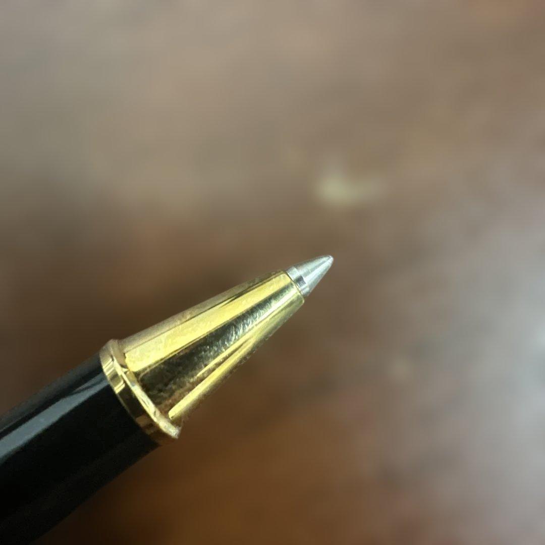 ★良品★モンブラン164Gクラシック黒金ボールペン ケース付