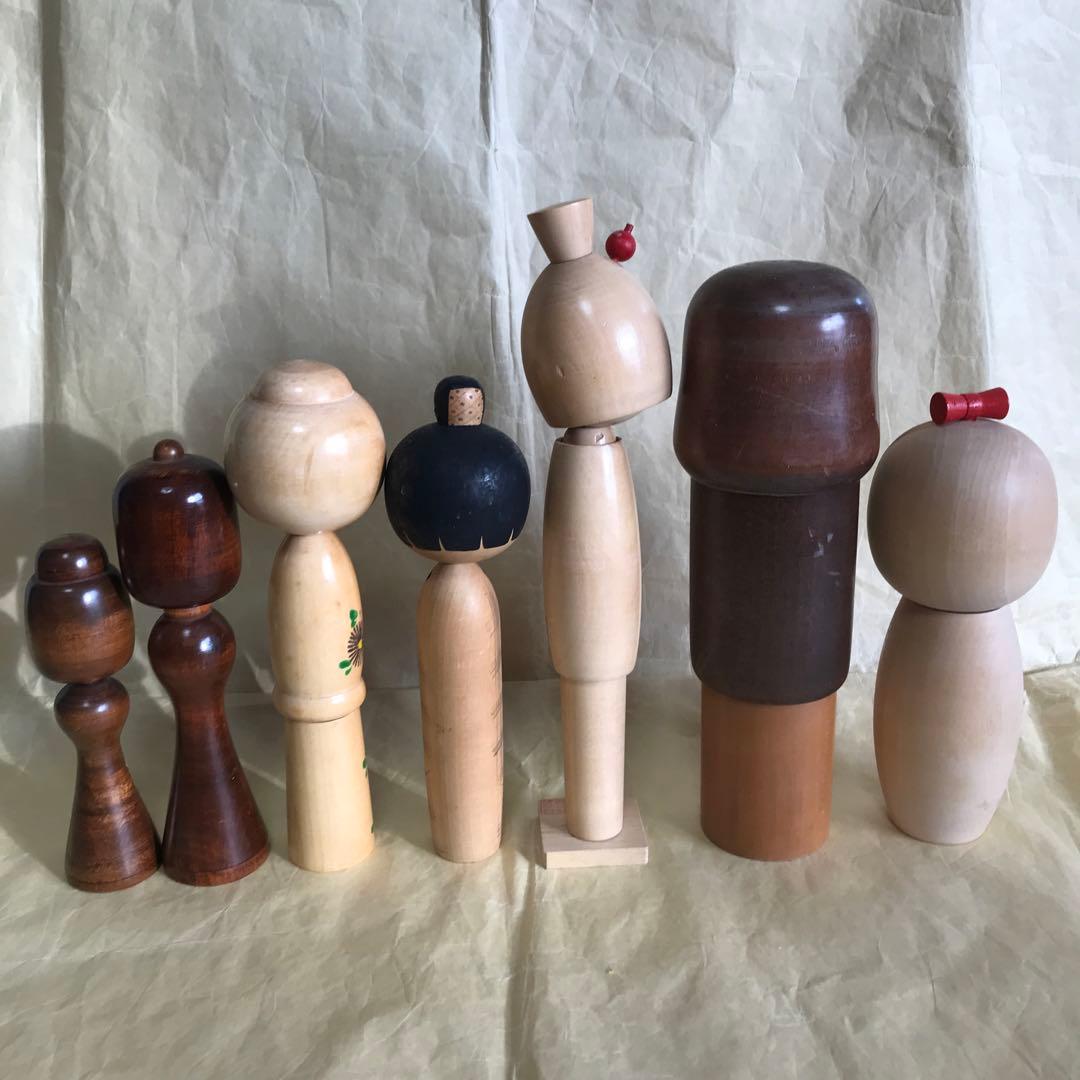こけしセット民芸品　置物　日本　人形伝統工芸品インテリア こけし