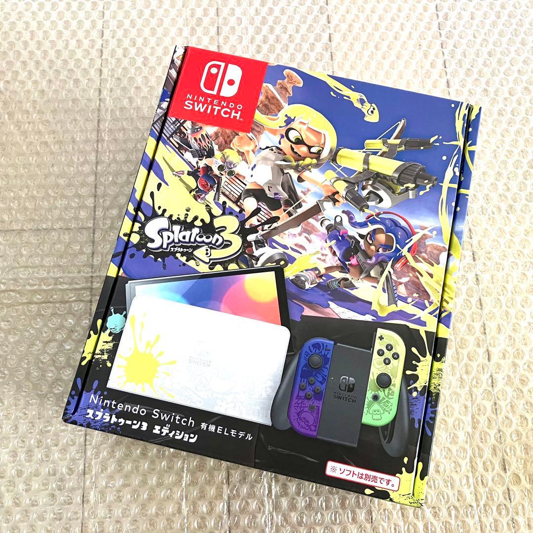 【新品未使用】 有機EL スプラトゥーン　プロコン　amiibo ソフト